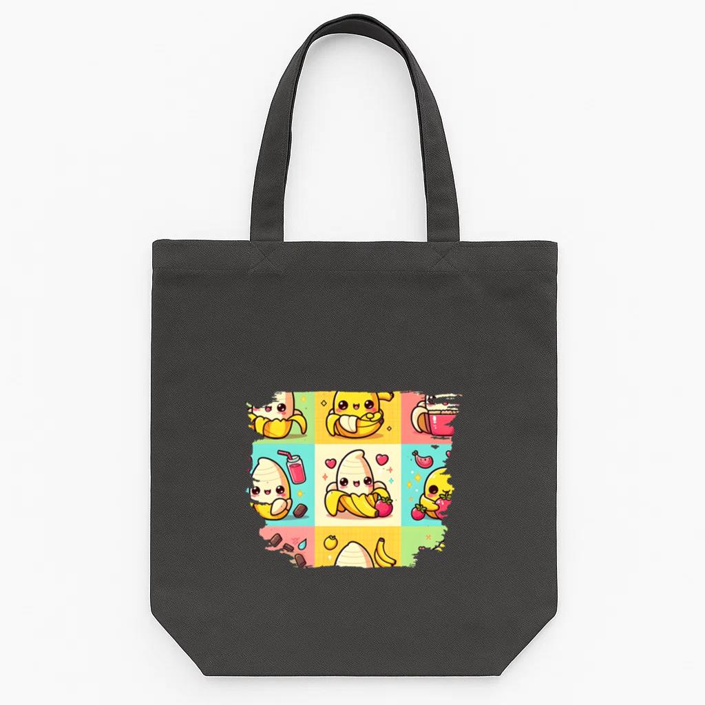 Angel Cheerful Vintage Tote Canvas Bag