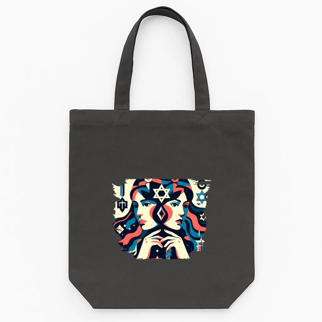 Character Happy Modern Tote Canvas Bag