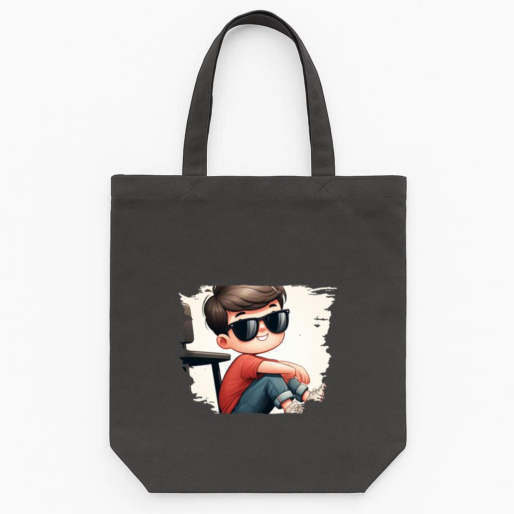 Explorer Cheerful Minimal Tote Canvas Bag